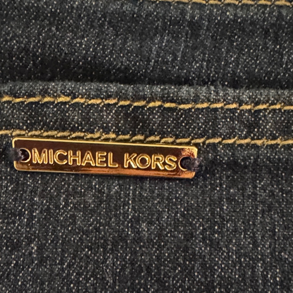 Michael Kors Women's Dark Blue Flare Jeans - Picture 4 of 6